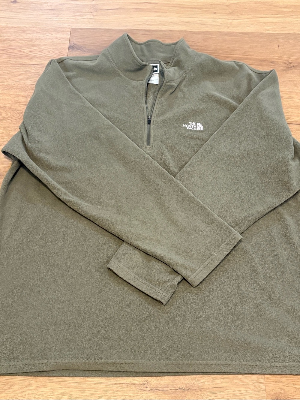 The North Face Men's Glacier 1/4 Zip Fleece Pullover Olive Green Size XL